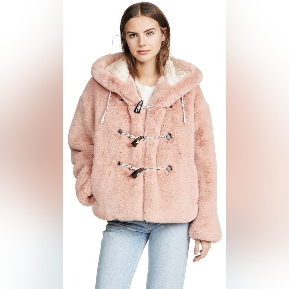 Golden Goose Tsubaki Faux Fur In Pink Size XS